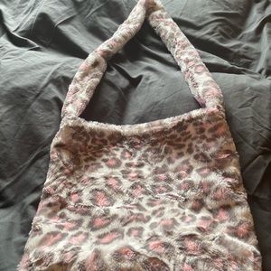 PINK CHEETAH FUR TOTE